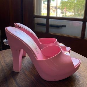 Melissa + Jeremy Scott bubblegum mules